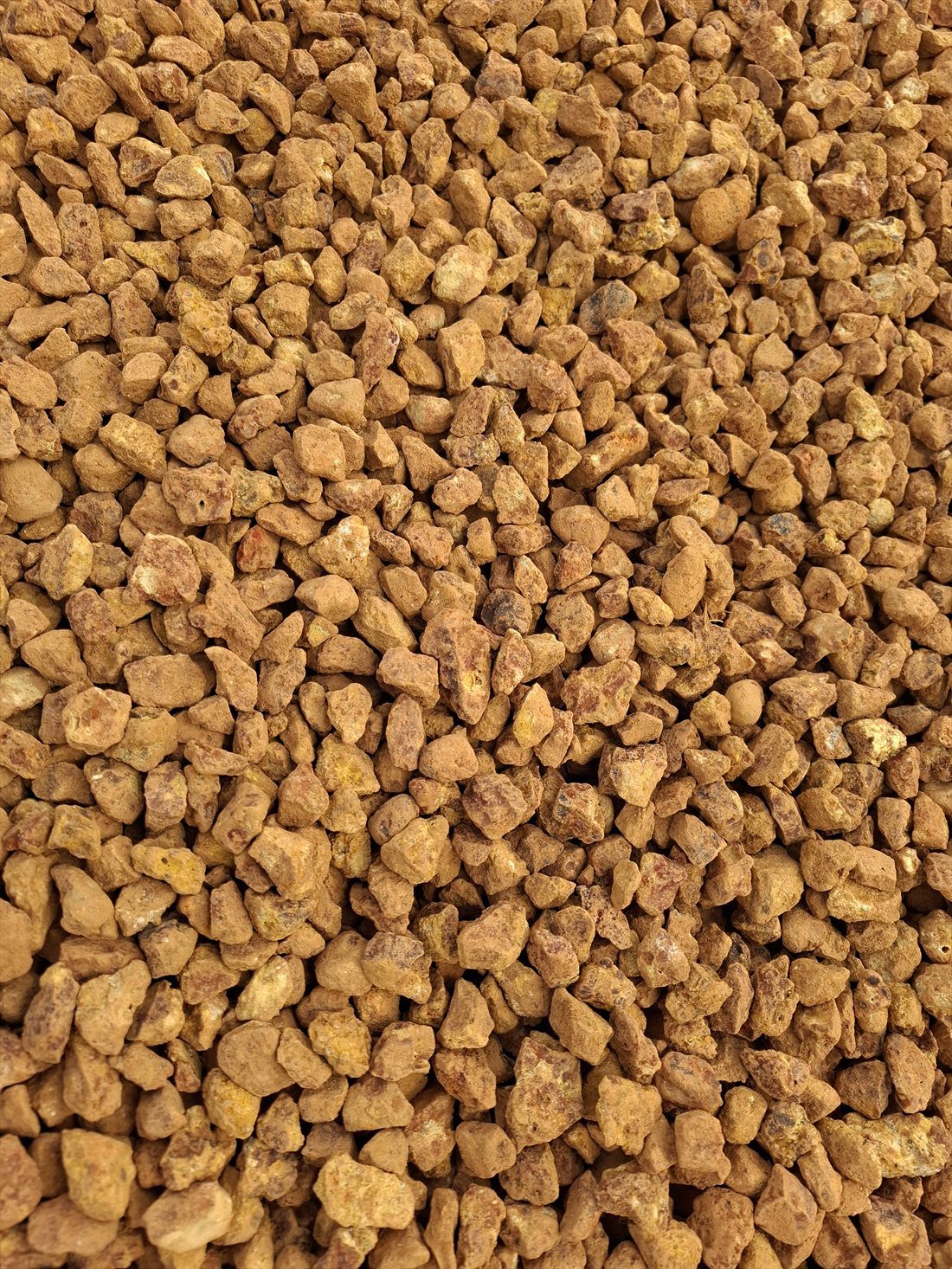 Crushed Gravel (18mm) close up, supplied and delivered across Perth by Red Sand Supplies
