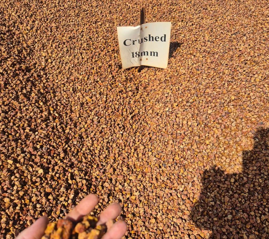 Crushed Gravel (18mm) in use on a Perth job, supplied and delivered across Perth by Red Sand Supplies