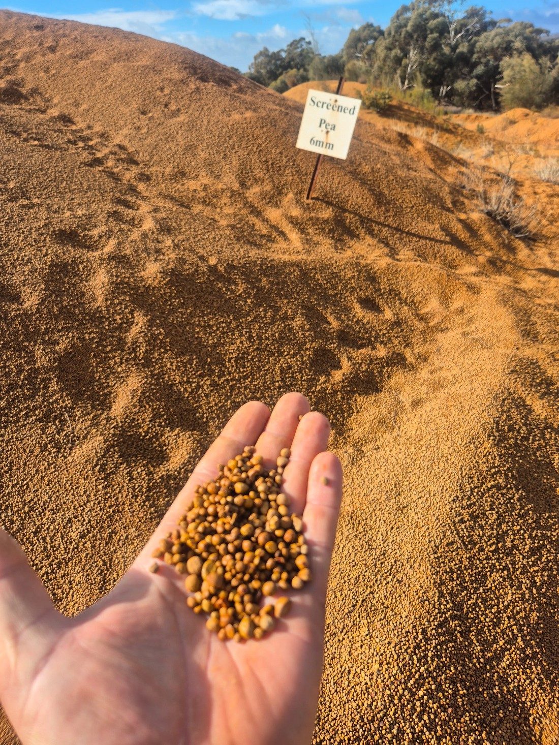 Pea Gravel (6mm) close up, supplied and delivered across Perth by Red Sand Supplies